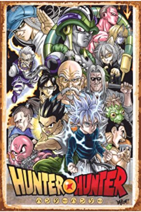 Hunter X Hunter Anime Retro Ahşap Poster 737