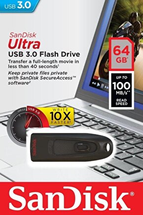 Sandisk Ultra 64GB USB 3.0 Flash Bellek SDCZ48-064G-U46