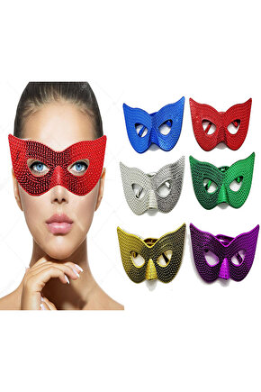 Himarry Metalize Ekstra Parlak Maske Model Parti Gözlüğü 6 Renk 6 Adet
