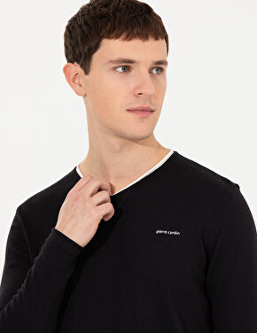 Lacivert Slim Fit Kazak