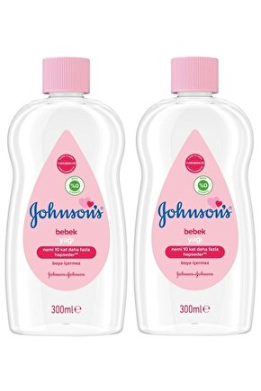 Johnsons Baby Bebek Yağı 300ml Nemlendirici (Pembe) 2 Li Set