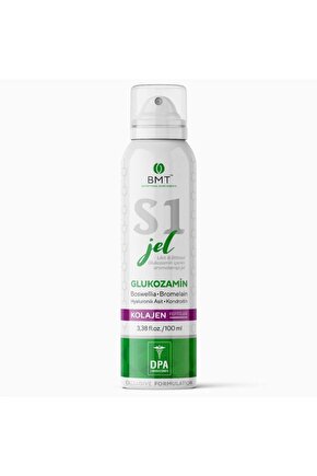 S1™ Masaj Jeli 100 ml Glukozamin Kolajen Bromelain Hyaluronik Asit Kondroitin Boswellia Kafur Krem