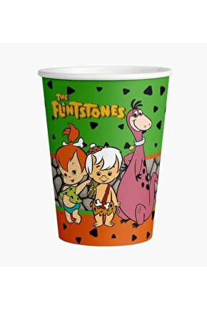 The Flintstones Taş Devri Çakıl ve Bambam Kağıt Bardak 8 Adet Konsept Doğum Günü Parti Malzemeleri