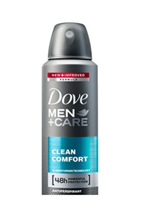 Dove Men Deodorant Sprey Clean Comfort 150 Ml
