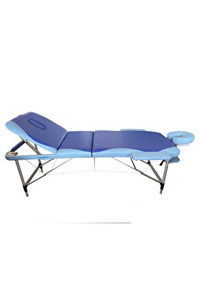 Katlanabilir 3 Parçalı Metal Masaj Masası,
çanta Tipi Masaj Ve Tedavi Yatağı Lacivert-mavi