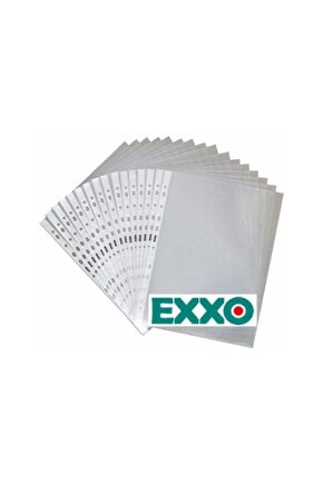 Exxo Plastik A4 Delikli Poşet Dosya 100lü Paket