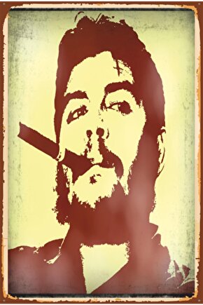 Ernesto Che Guevara Retro Ahşap Poster