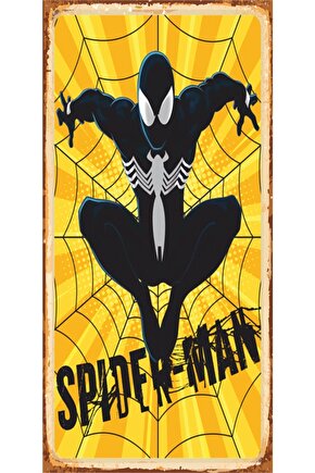 Spider-man Süper Kahramanlar Mini Retro Ahşap Poster