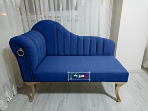 Yeni Model Ultra Lüks Alda Çizgili Josefin Bench Puf 120 cm