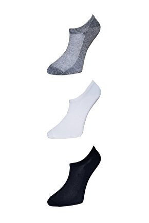 1. Kalite Siyah Gri Ve Beyaz Erkek Görünmez Çorap 15 Çift