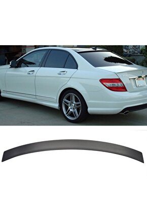 Mercedes W204 Cam Üstü Spoiler Boyalı Pianoblack 2007  2014 C180