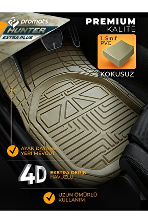 Suzuki Vitara Uyumlu Oto Paspas 4d Ekstra Plus (bej)