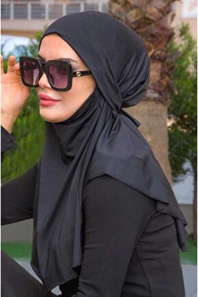 Siyah Oversize Hijab