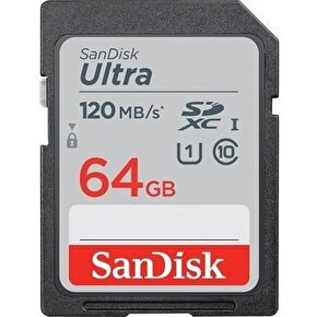 Sandisk 64GB SD Ultra 120MBs SDXC Hafıza Kartı SDSDUN4-064G-GN6IN