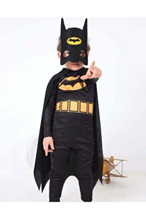 Erkek Çocuk Siyah Batman Kostümü