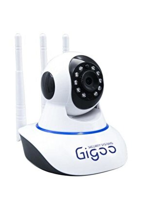 Gigoo Hd 360° 3 Antenli Hareket Sensörlü Ip Bebek Ve Güvenlik Kamerası