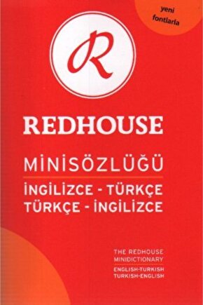 Redhouse Mini Sözlüğü Ingilizce Türkçe Türkçe Ingilizce Rs 006