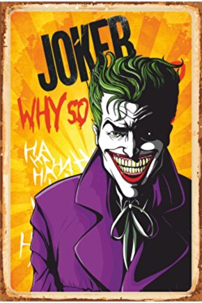The Joker Retro Ahşap Poster