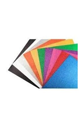 50x70 Simli Fon Kartonu 10 Karışık Renk