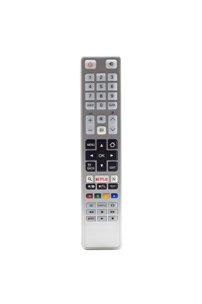 Turn Kl Toshıba Ct-8054 Netflıx Tuşlu Beyaz Lcdled Tv Kumanda