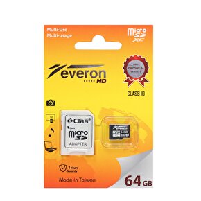 Everon 64GB Micro SD Hafıza Kartı Adaptörlü