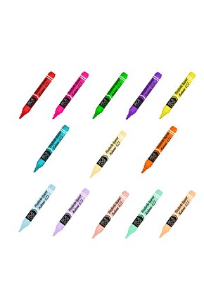 Fosforlu Işaretleme Kalemi 13 Renk Set