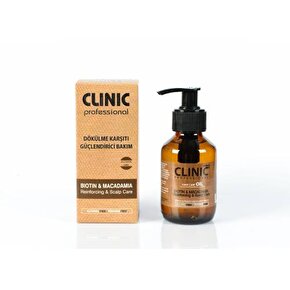Clinic Biotin & Macadamıa Dökülme Karşıtı Saç Güçlendirici Bakım Yağı 100 ML