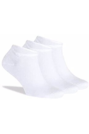 1. kalite Bambu Dikişsiz Ultra Comfort Sneakers Çorap Beyaz 6 Adet