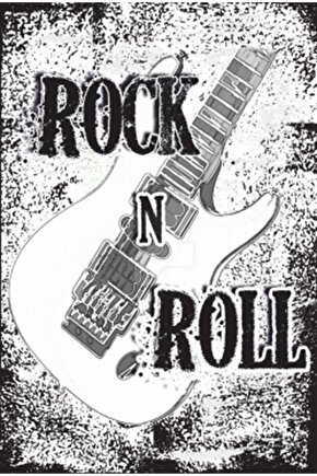 Rock N Roll Gitar Retro Ahşap Poser