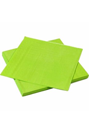 Renkli Kağıt Peçete 20li Yeşil Renk 33x33