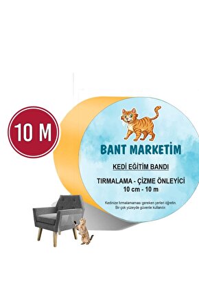 Kedi Caydırıcı Eğitim Bandı, Mobilyalar Için Tırmalamaya Karşı Önleyici, %100 Şeffaf10 Cm X 10 Mt