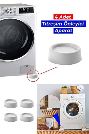 Çamaşır Makinesi Titreşim Ve Ses Önleyici Ayak Kayma Önleyici Aparat 4 Lü Set