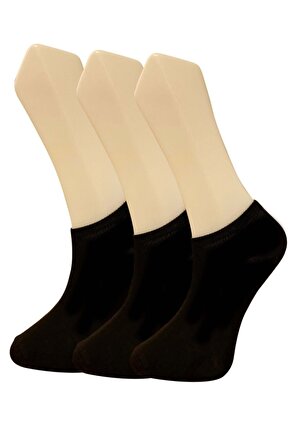 3lü Unısex Siyah Kısa Patik Çorap
