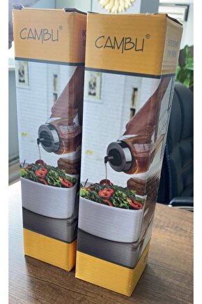 Vipahmet 2li 600ml Borosilikat Akıllı Damlatmaz Cam Yağlık