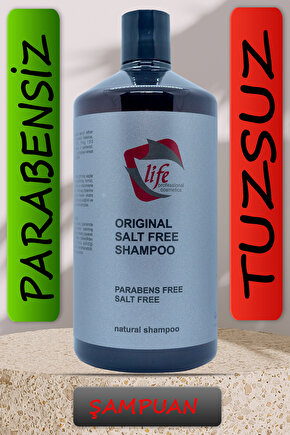 Life Professional Tuzsuz Saç Şampuanı 1000 Ml. (Hair Shampoo Salt Free)