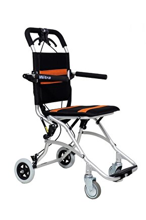 Witra Yeni Stil Hafif Manuel Tekerlekli Sandalye Genişliği: 33cm Katlanmış Genişliği: 34cm