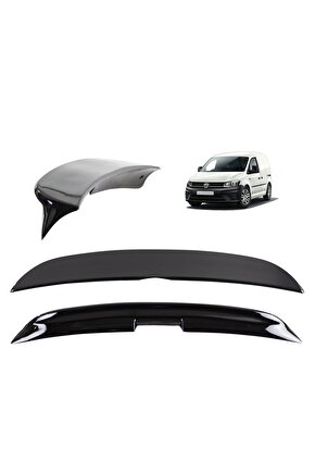 Vw Caddy Bagaj Üstü Spoiler Siyah Boyalı Plastik 2003