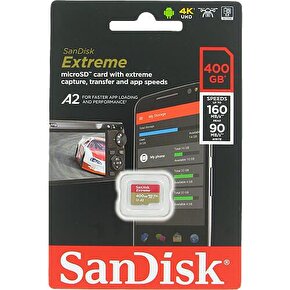 Sandisk Extreme 400GB microSDXC 160MBs UHS-I Hafıza Kartı SDSQXA1-400G-GN6MN