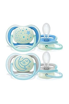 Philips Avent Ultra Air Karanlıkta Parlayan Emzik 6-18 Ay Mavi