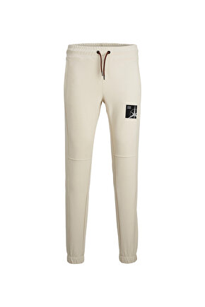 Slim Fit Krem Erkek Eşofman Altı 12230407_JPSTWILL JJFILO SWEAT PANT