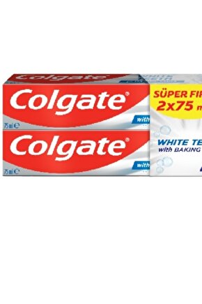 White Teeth Diş Macunu 2x75 Ml Sodalı