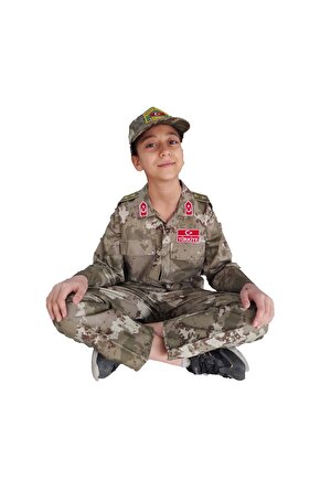 Çocuk Asker Takımı Komando Çocuk Asker Kıyafeti