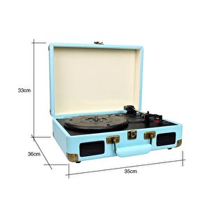 Lpsc-22 Nostaljik Pikap Plakçalar Bluetooth Hoparlör 33-45-78 Lik Plak Uyumlu Plak Çalar