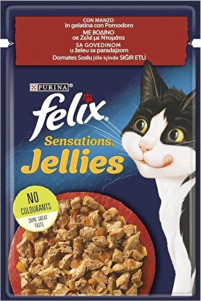 Sensation Tavuk Havuç Jel Pouch Kedi Konservesi 85 gr - 10 Adet