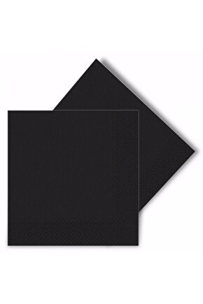 Kağıt Peçete 20li Siyah Renk