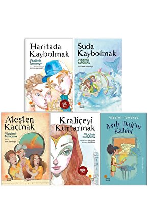 Vladimir Tumanov 5 Kitap Set - Haritada Kaybolmak - Kraliçeyi Kurtarmak - Ateşten Kaçmak