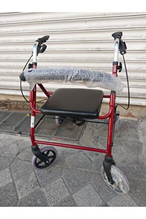 Emek Sağlık 4 Tekerlekli Oturaklı Yürüteç Rollatör)