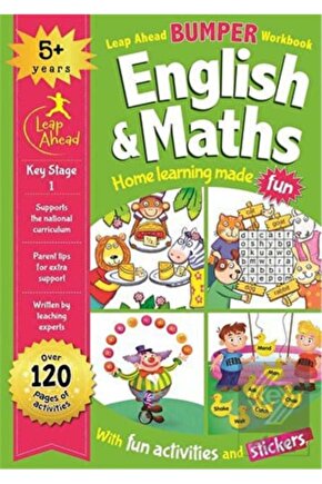 Leap Ahead Bumper Workbook: English & Maths (5+)