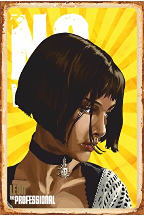 The Leon Mathilda Retro Ahşap Poster
