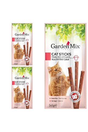 Neo Pet Market Kuzu Etli Kedi Stick Ödül 3*5 Gr- 3 Paket